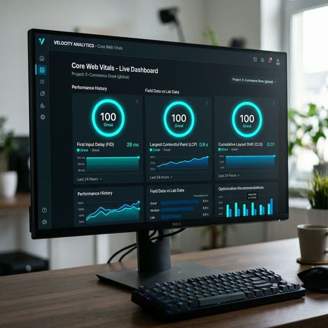 Technical speed test visualization